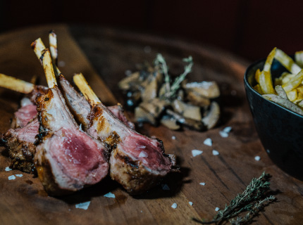 Herb Crusted French-cut Lamp ribs